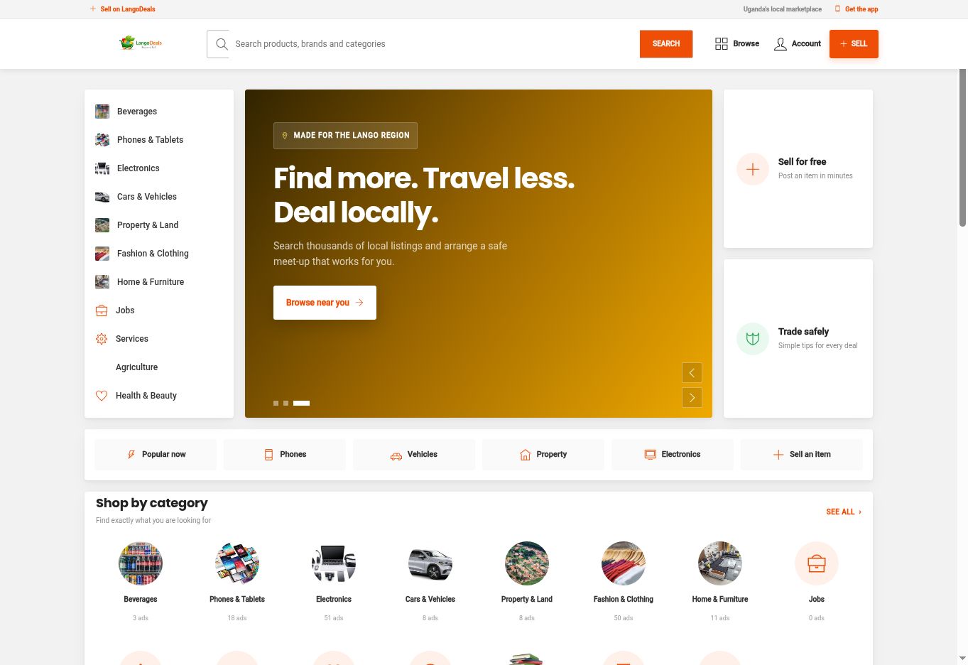Lango Deals - Marketplace Website & Android App